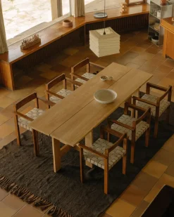 Farmhouse Trestle Table | L220 Planks