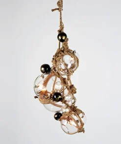 Knotty Bubbles Chandelier - 1 Lg, 2 Sm Bubbles, 5 Barnacles